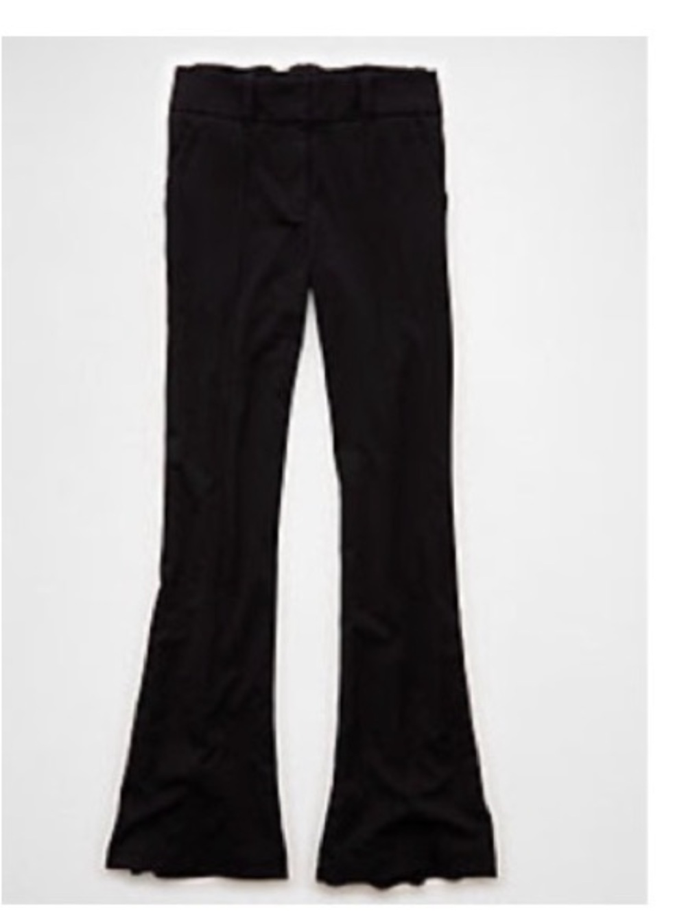 Women's American Eagle Mid-Rise Black Flare Trouser